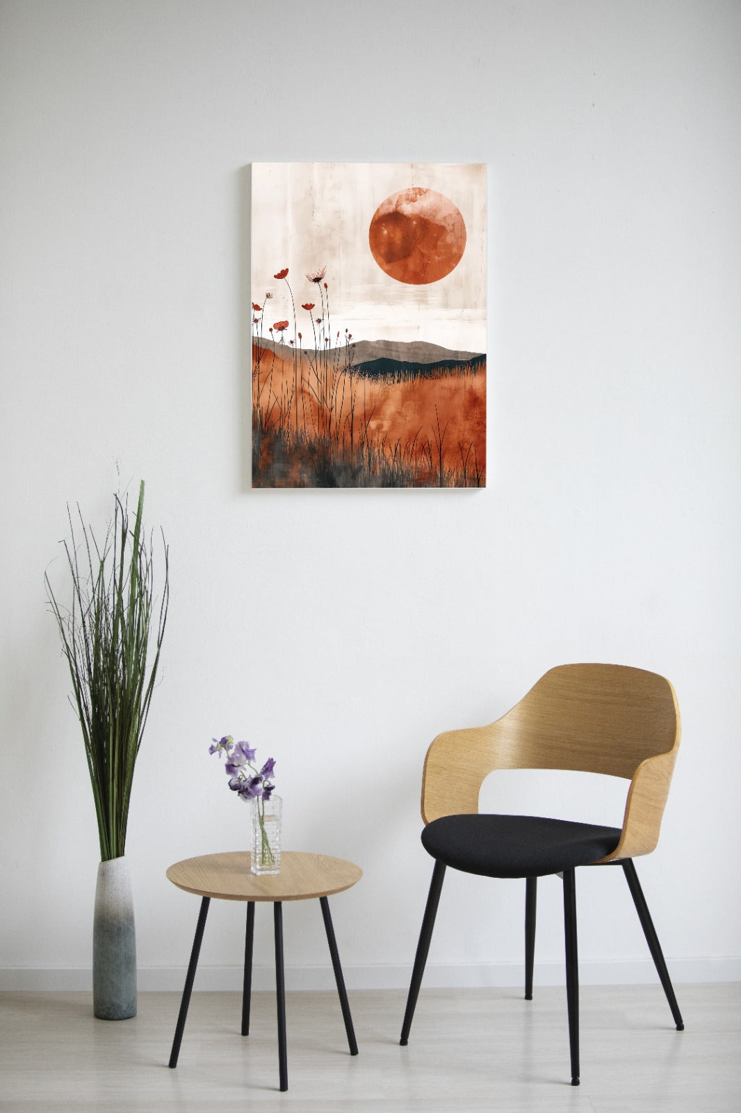 Cuadro Decorativo - Cielo Rojo - Acrilico
