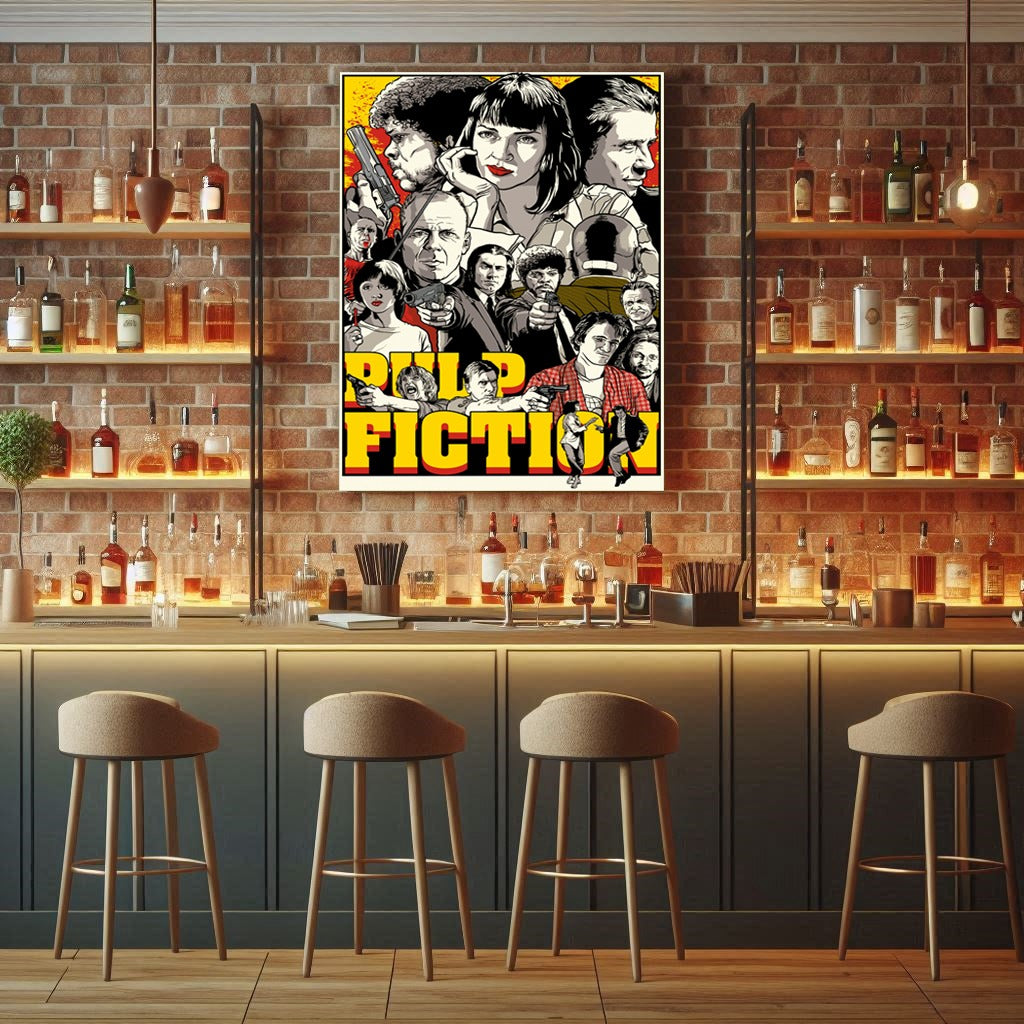 Cuadro Decorativo - Pulp Fiction - Acrilico