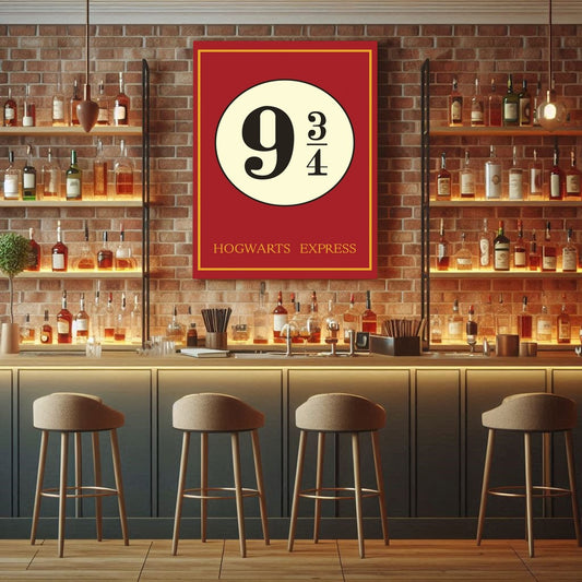 Cuadro Decorativo - Harry Potter -Plataforma 9¾ - Acrilico
