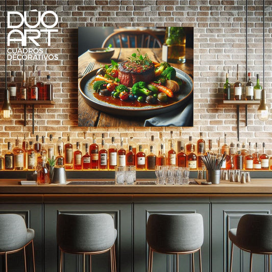 Cuadro Decorativo - Restaurante - Acrilico