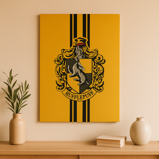 Cuadro Decorativo - Harry Potter - Hufflepuff - Acrilico