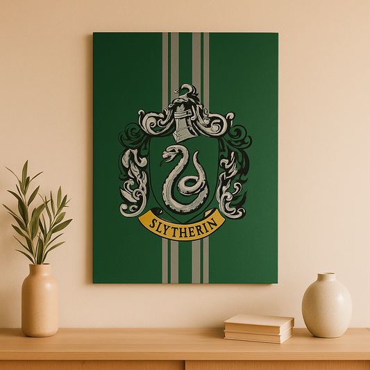 Cuadro Decorativo - Harry Potther - Slytherin - Acrilico