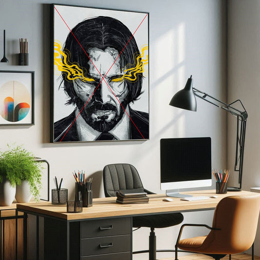 Cuadro Decorativo - John Wick - Acrilico