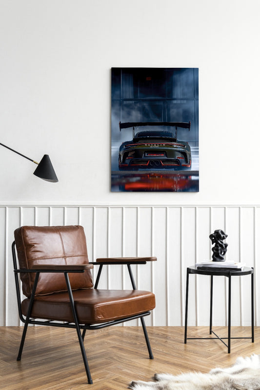 Cuadro Decorativo - Porsche en la Sombra - Acrilico