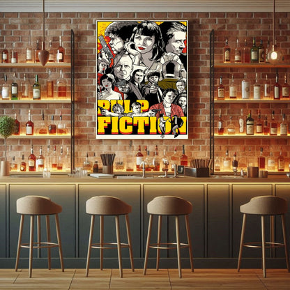 Cuadro Decorativo - Pulp Fiction - Acrilico